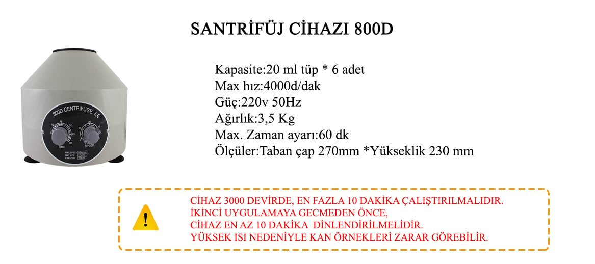 SANTRİFÜJ CİHAZI 800D